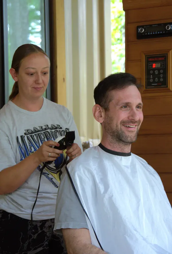 Mobile cut in progress